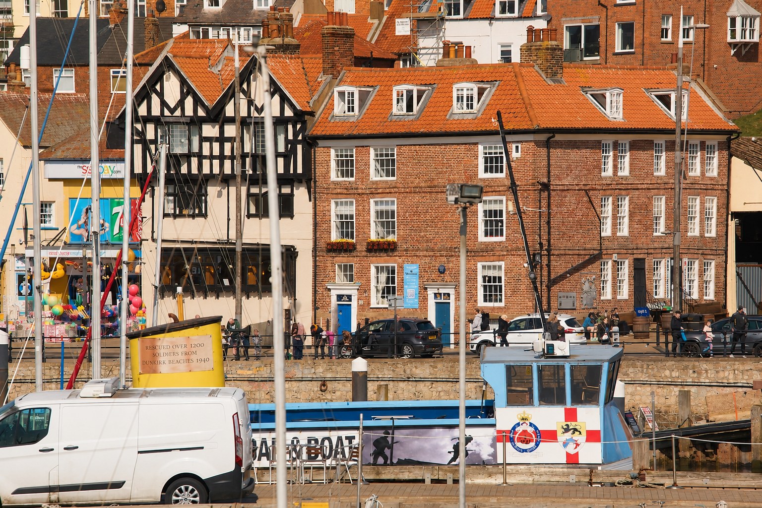 Harbour buildings from the water